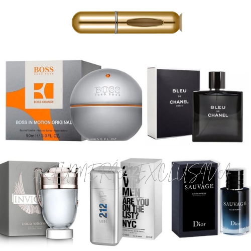 Kit (5 perfumes para hombre+perfumero)